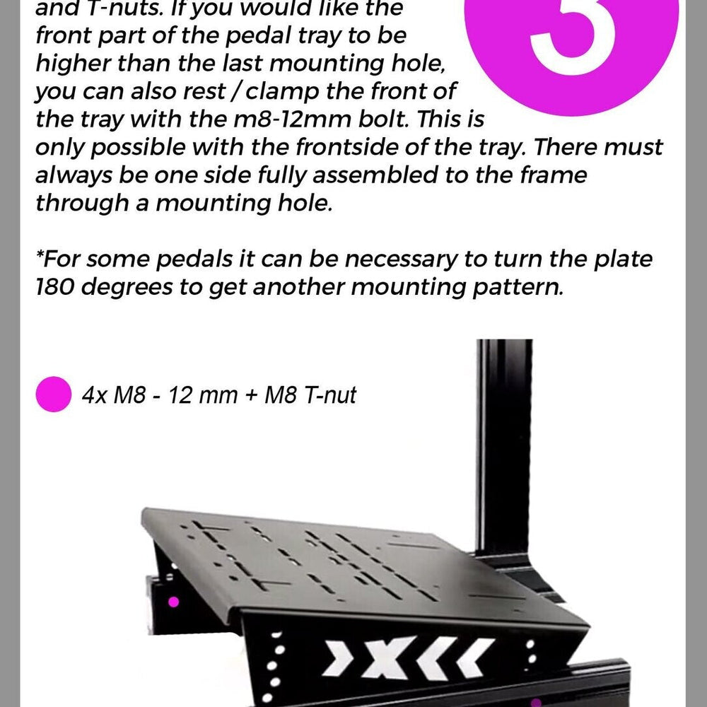 
                  
                    Universal pedal plate 500 + mounting hardware
                  
                