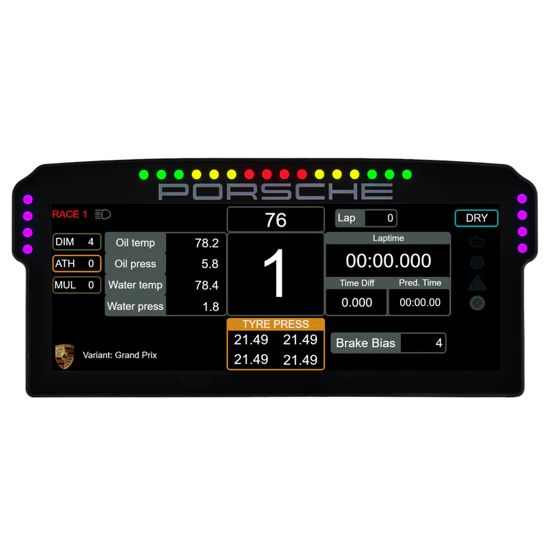 Porsche 911 GT3 Cup Dashboard Display Unit