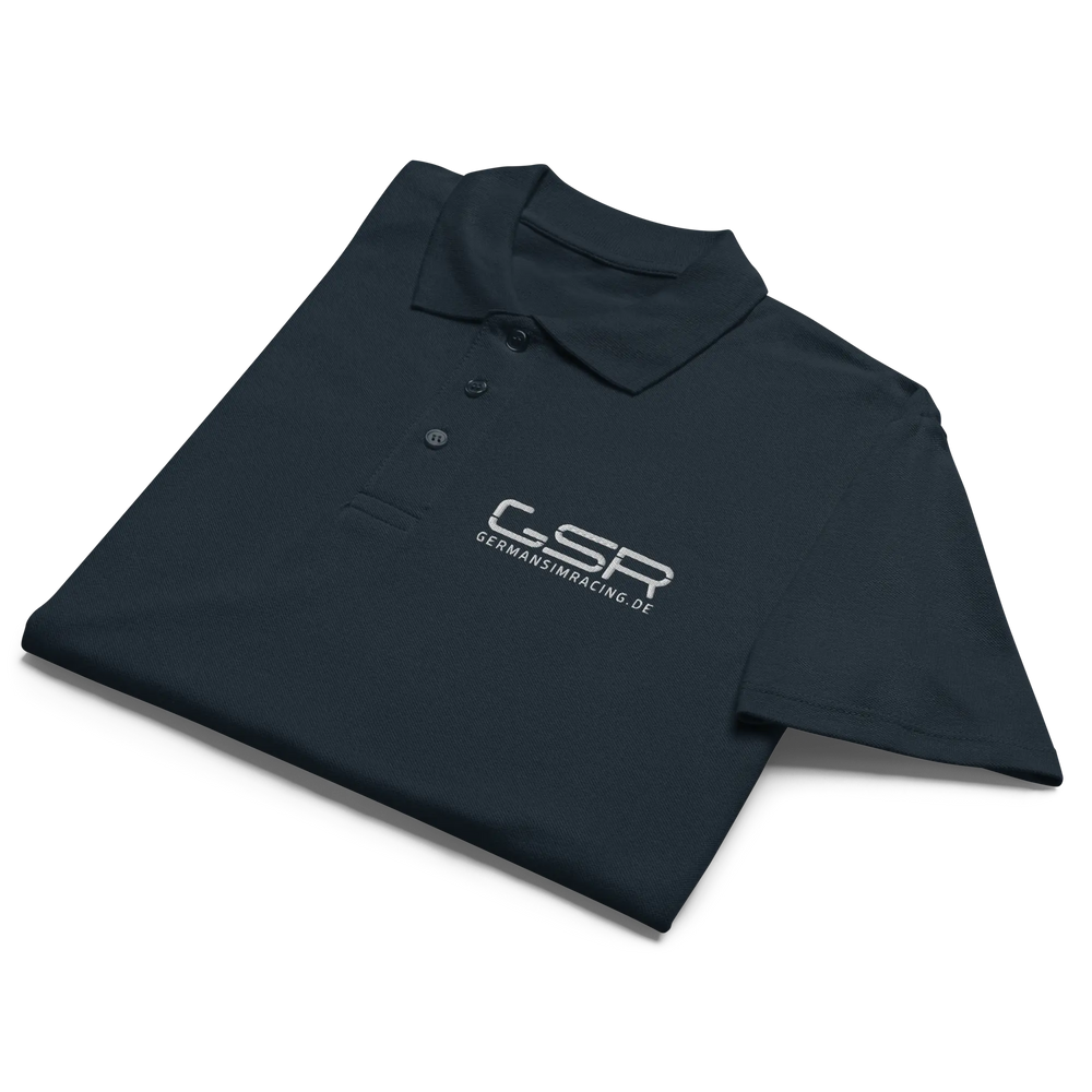
                  
                    Premium-Piqué-Poloshirt (Logo) (GSR Intern) - GermanSimRacing
                  
                