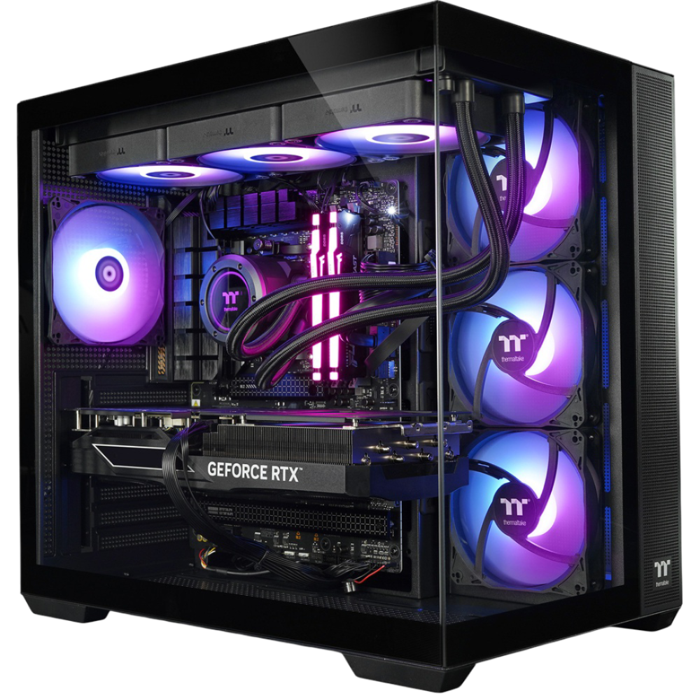 Purple Behemoth RTX 5070TI Black LCGS Gaming PC - GermanSimRacing