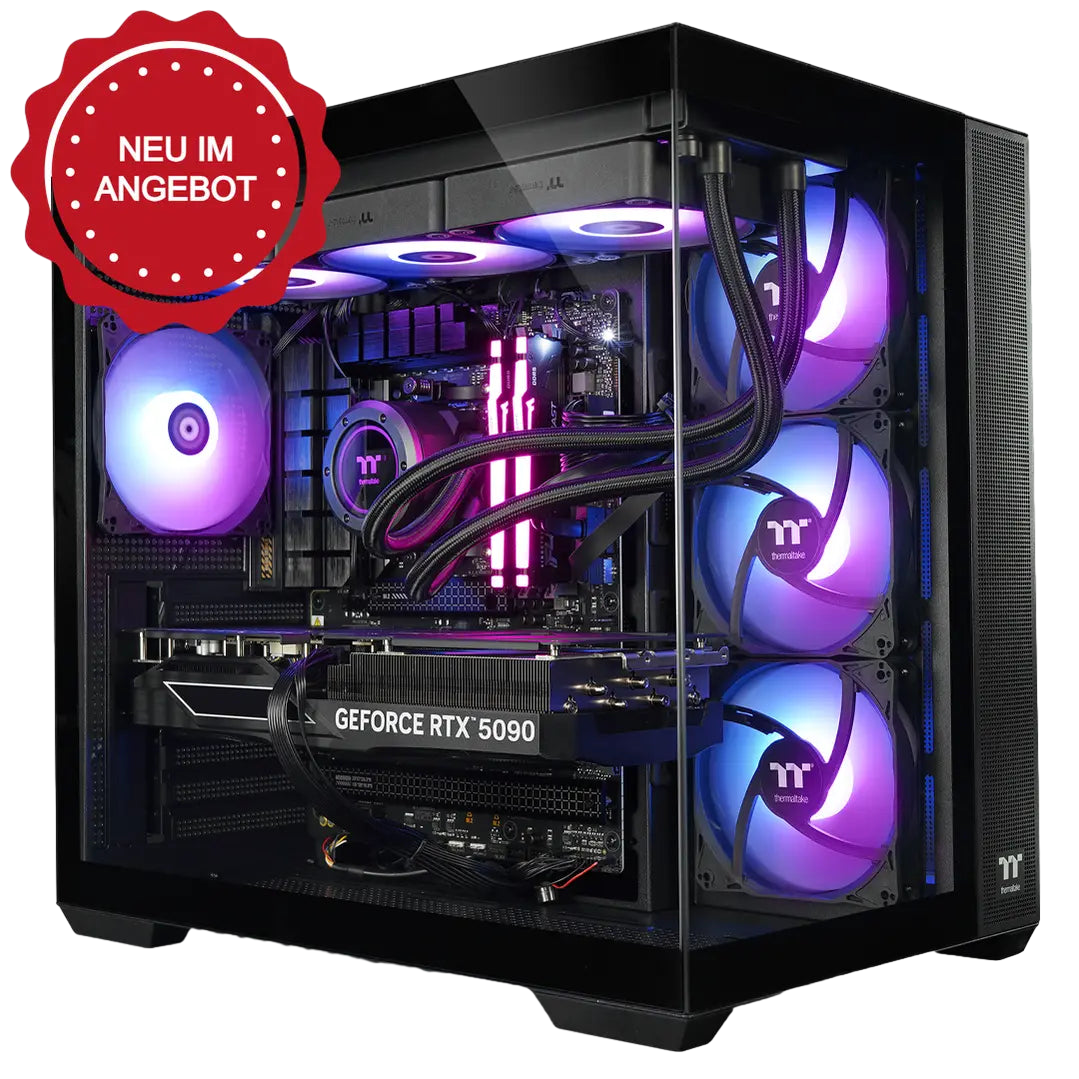 Purple Greatwyrms RTX 5090 Black LCGS Gaming PC - GermanSimRacing