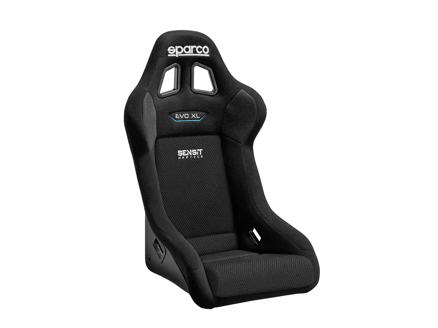 Sparco Evo XL QRT (FIA) with integrated MTC-P Extreme 2 Seat Haptics - GermanSimRacing