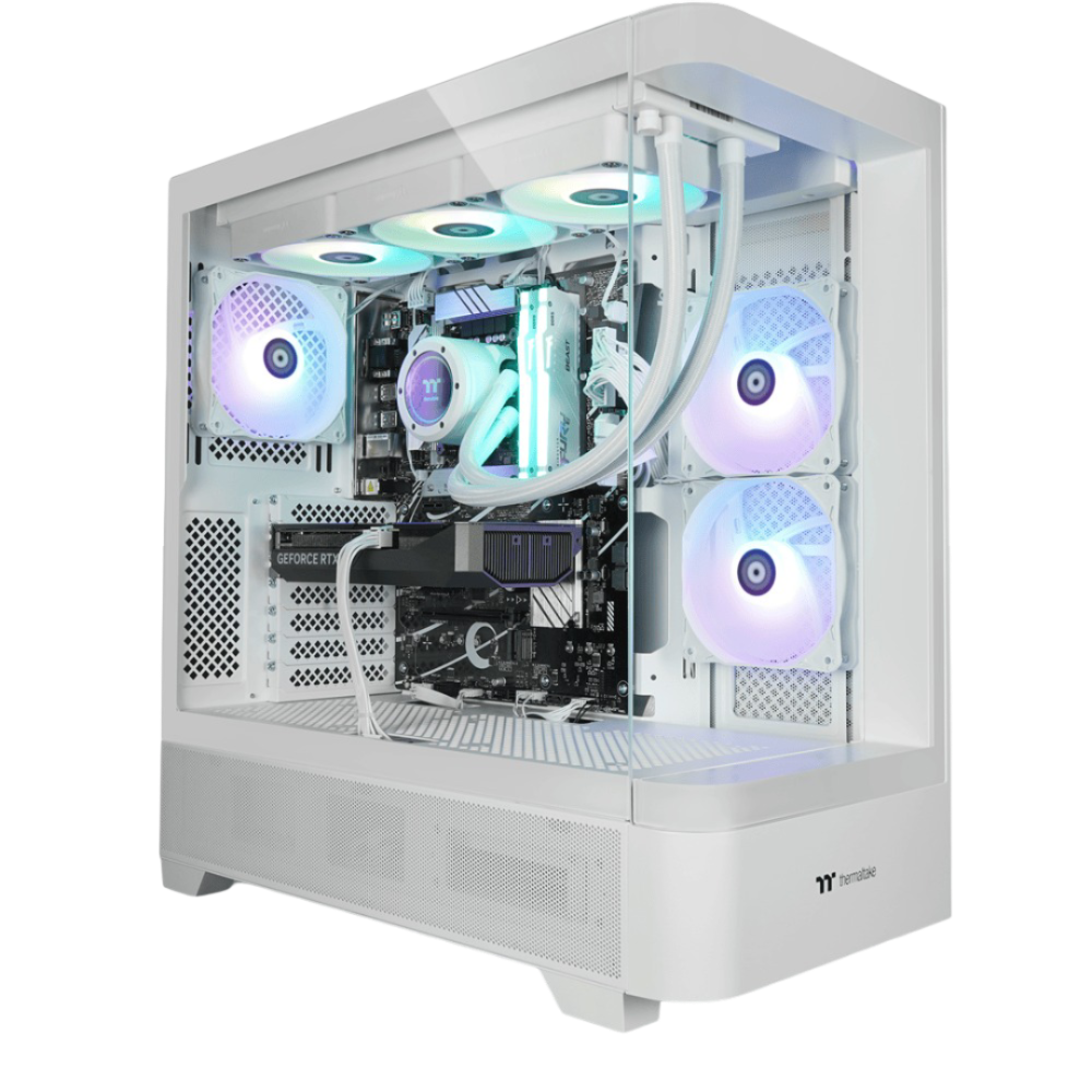 White Unicorn 5070Ti Snow LCGS Gaming PC - GermanSimRacing