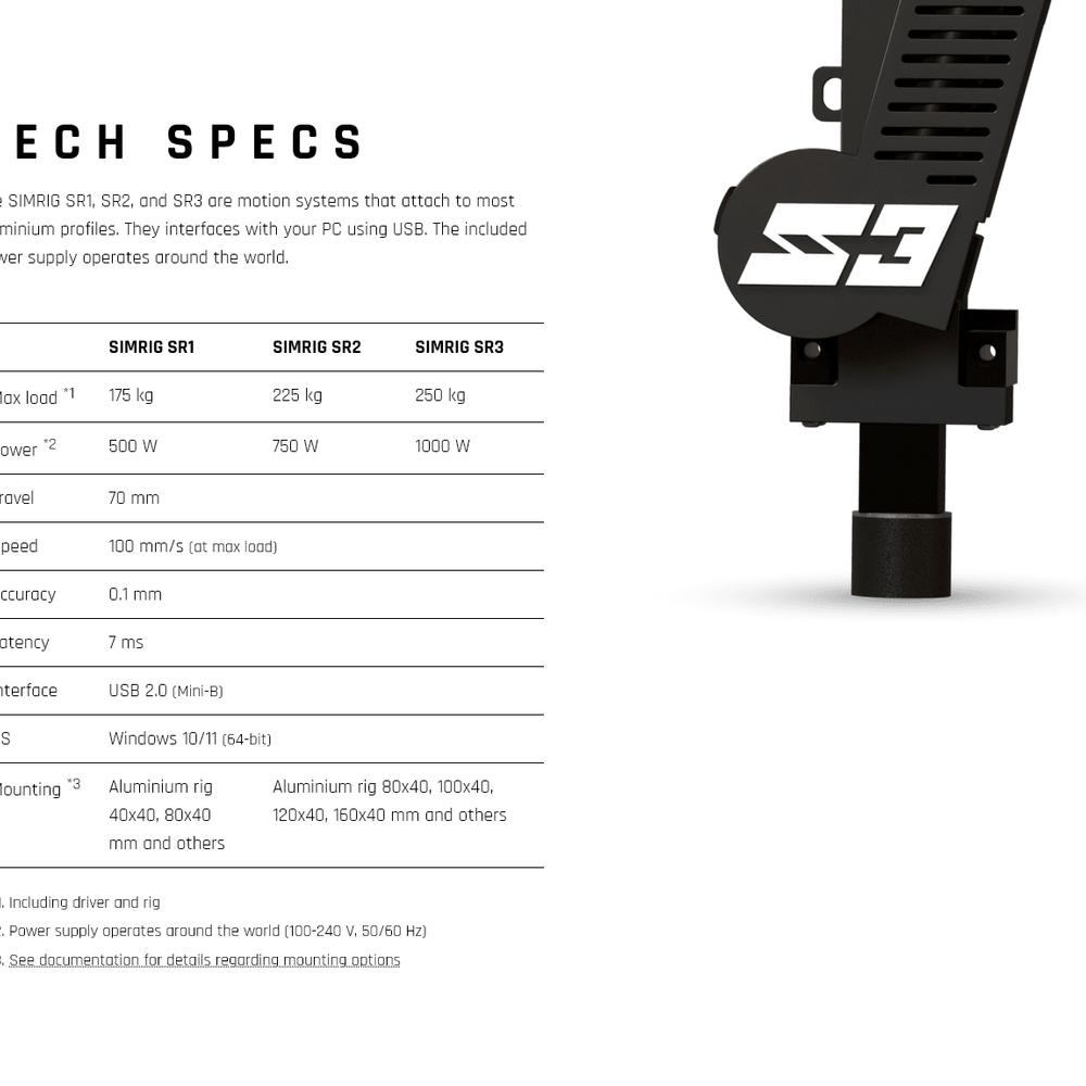 
                  
                    Simrig SR1 - Motion System
                  
                